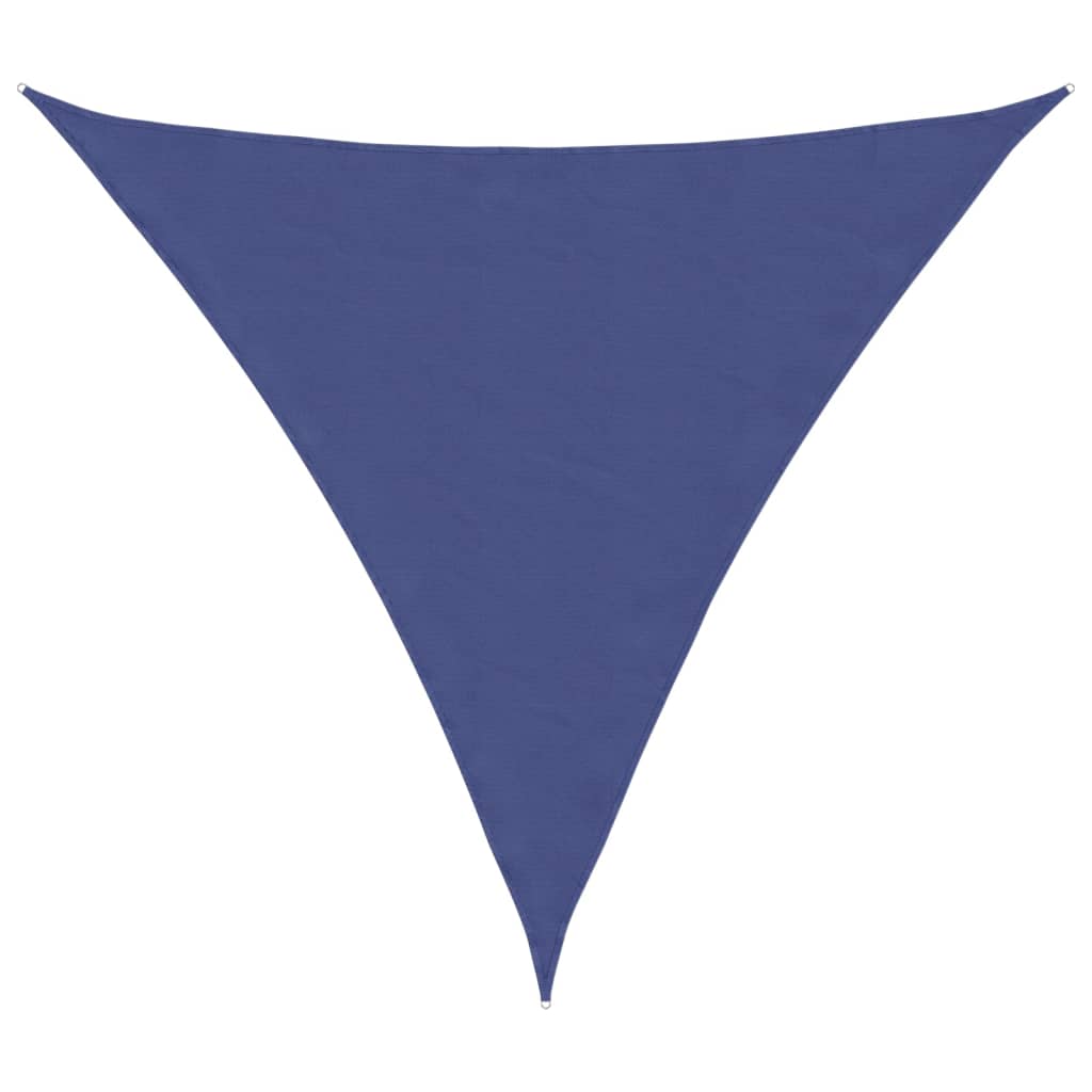 Parasole a Vela Oxford Triangolare 5x5x5 m Blu
