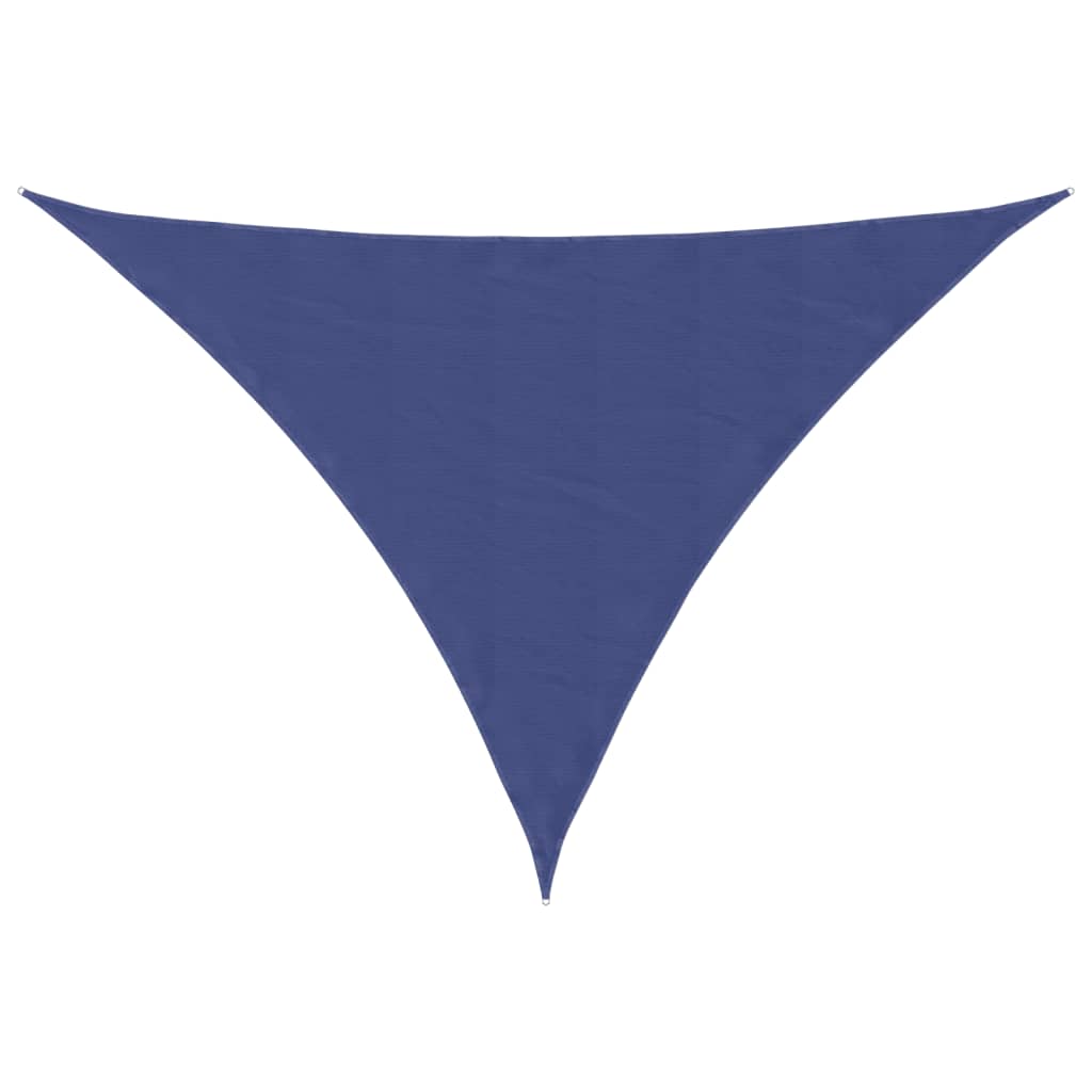 Parasole a Vela Oxford Triangolare 5x7x7 m Blu