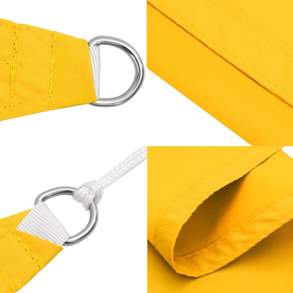Vela Parasole in Tessuto Oxford Quadrata 3,6x3,6 m Gialla