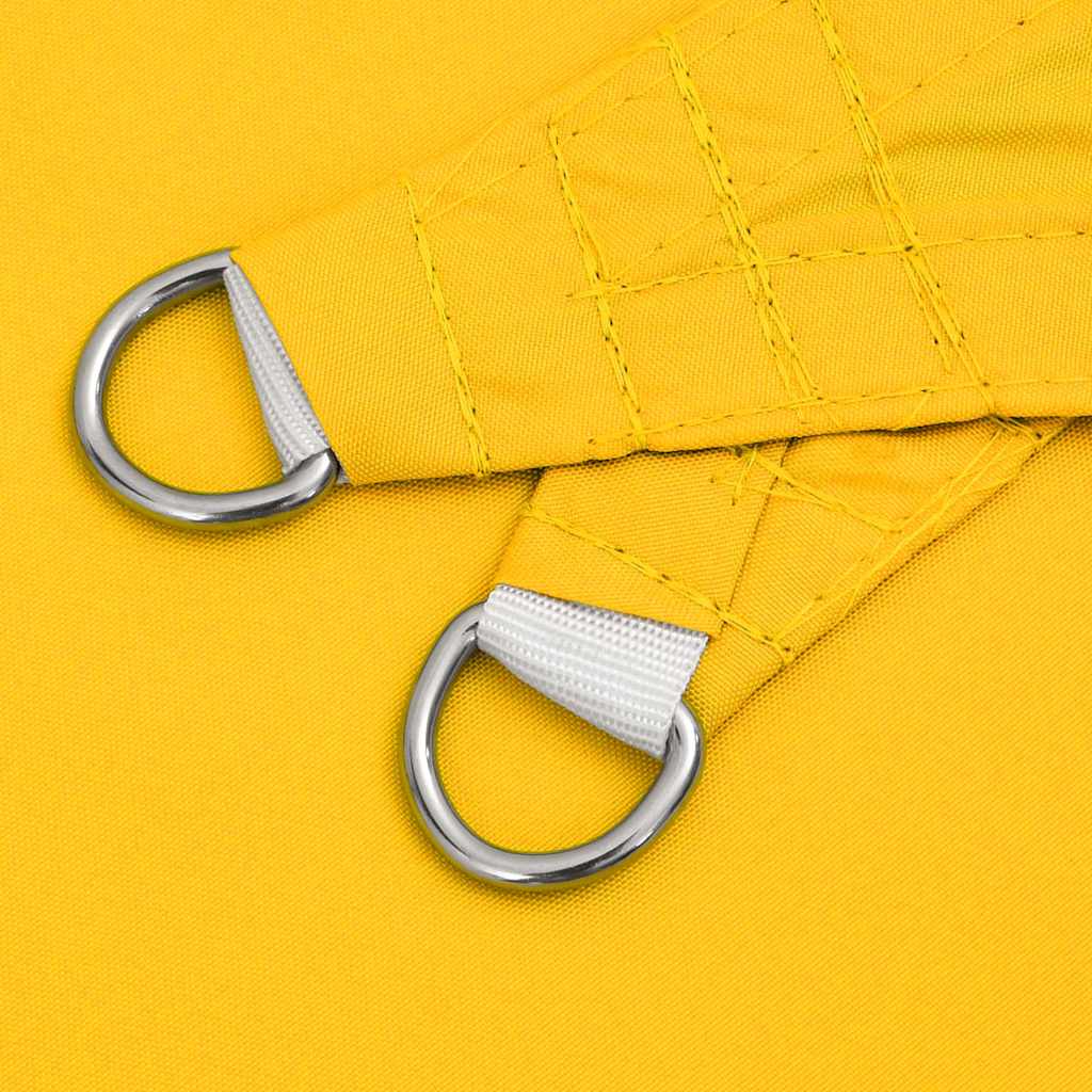 Parasole a Vela Oxford Triangolare 3,6x3,6x3,6 m Giallo