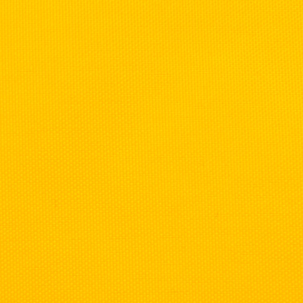 Parasole a Vela Oxford Triangolare 3,6x3,6x3,6 m Giallo