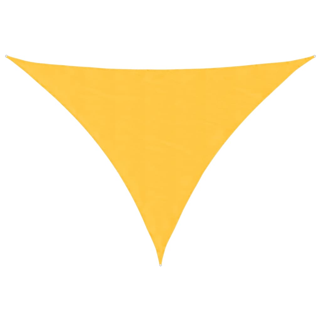 Parasole a Vela Oxford Triangolare 3x4x5 m Giallo