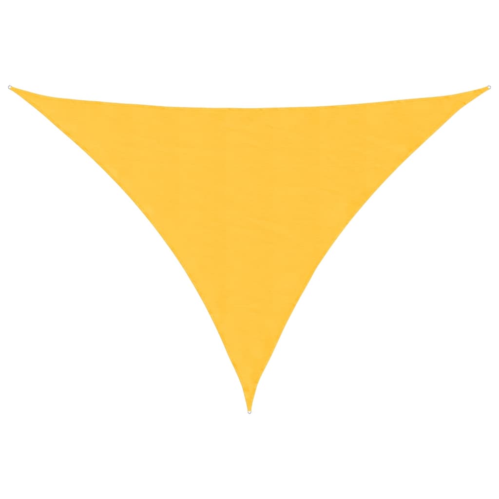 Parasole a Vela Oxford Triangolare 4x5x5 m Giallo
