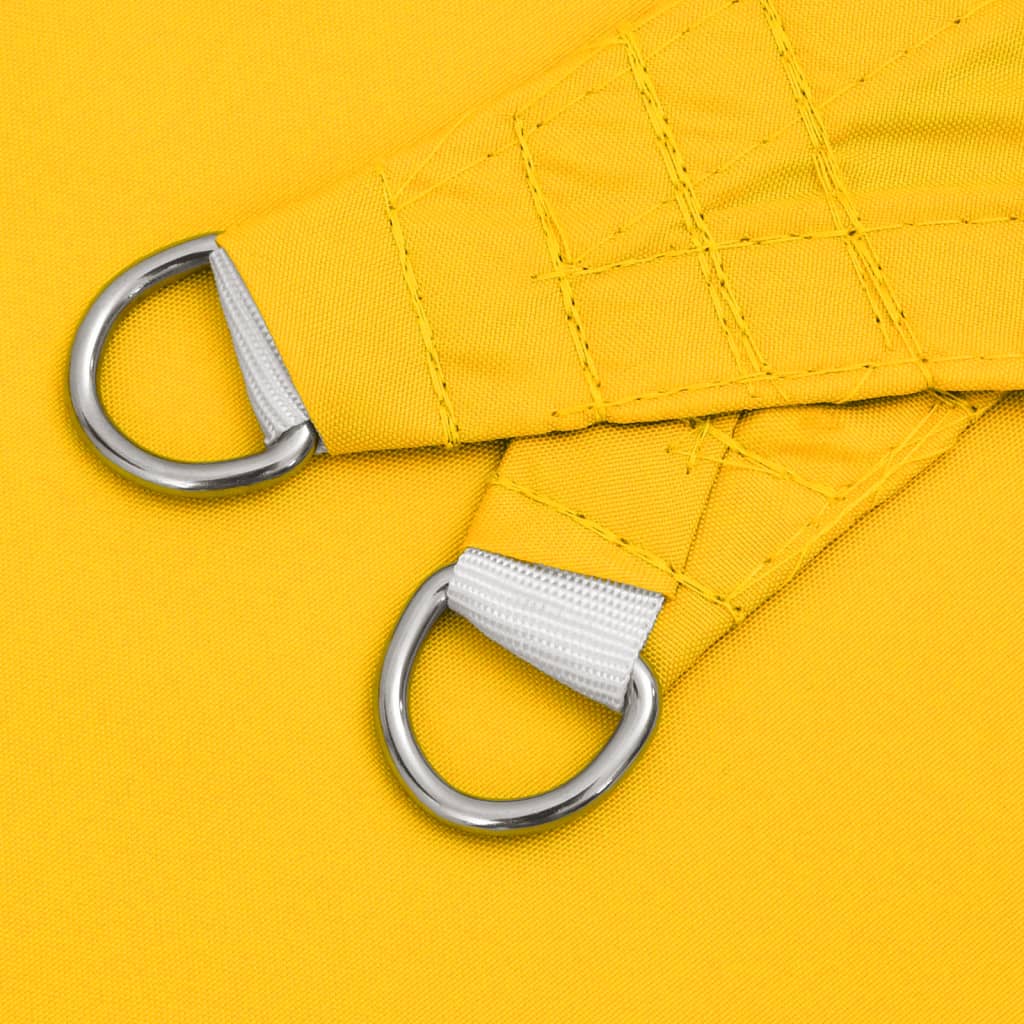Parasole a Vela Oxford Triangolare 5x6x6 m Giallo
