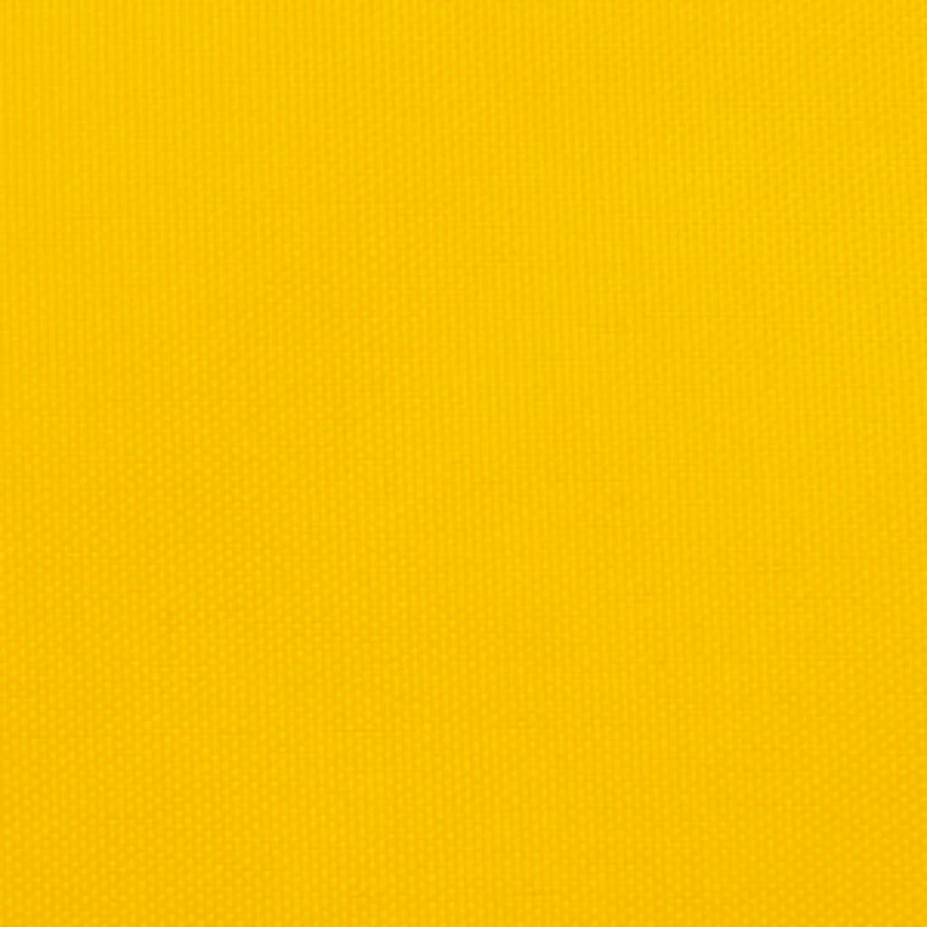 Parasole a Vela Oxford Triangolare 5x5x6 m Giallo