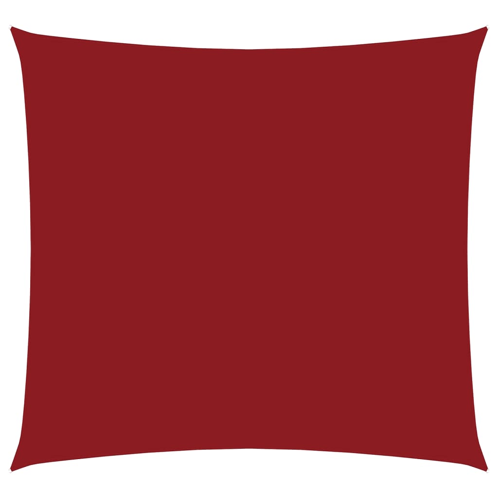 Vela Parasole in Tela Oxford Quadrata 2,5x2,5 m Rossa