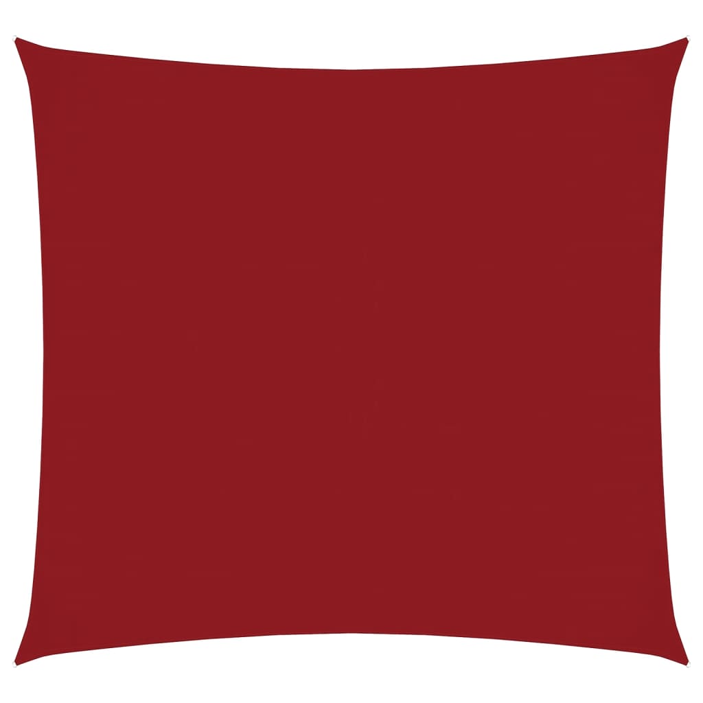 Vela Parasole in Tela Oxford Quadrata 4x4 m Rossa