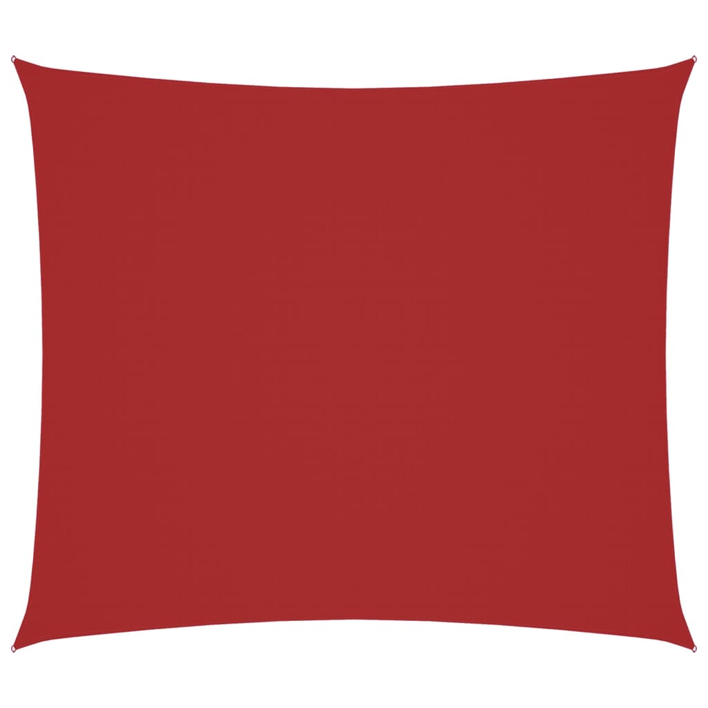 Parasole a Vela Tessuto Oxford Rettangolare 2x2,5 m Rosso