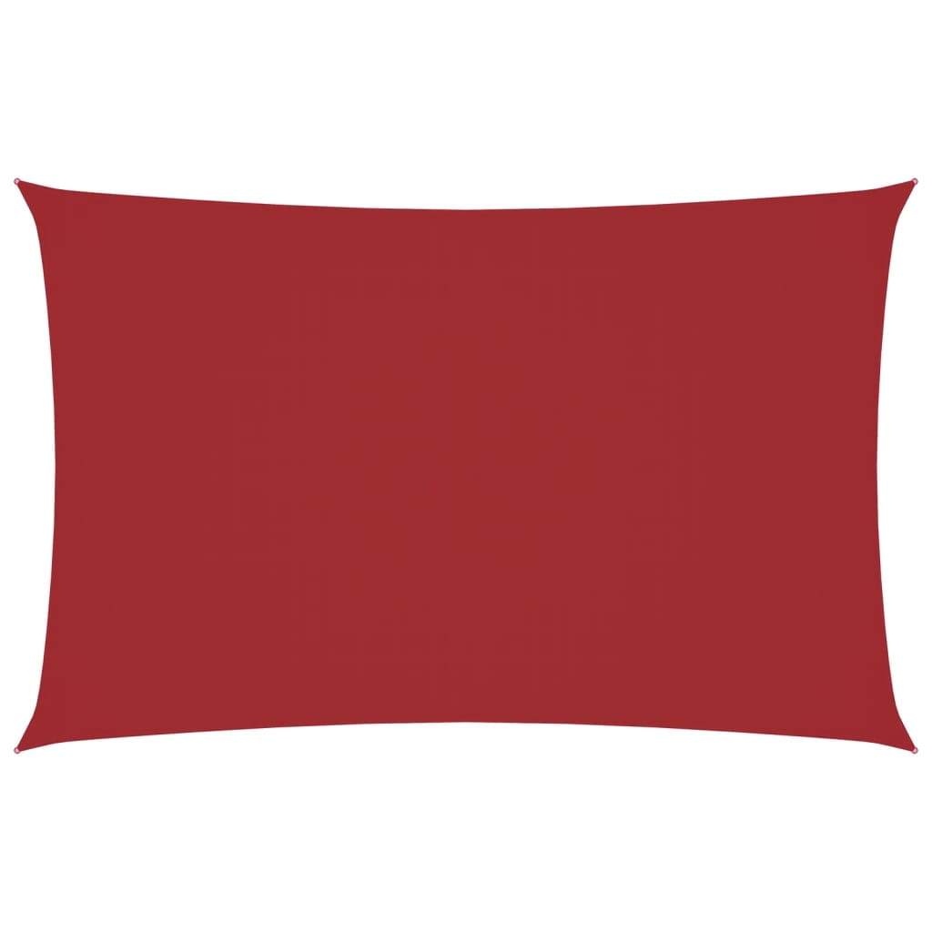 Parasole a Vela Oxford Rettangolare 2x5 m Rosso