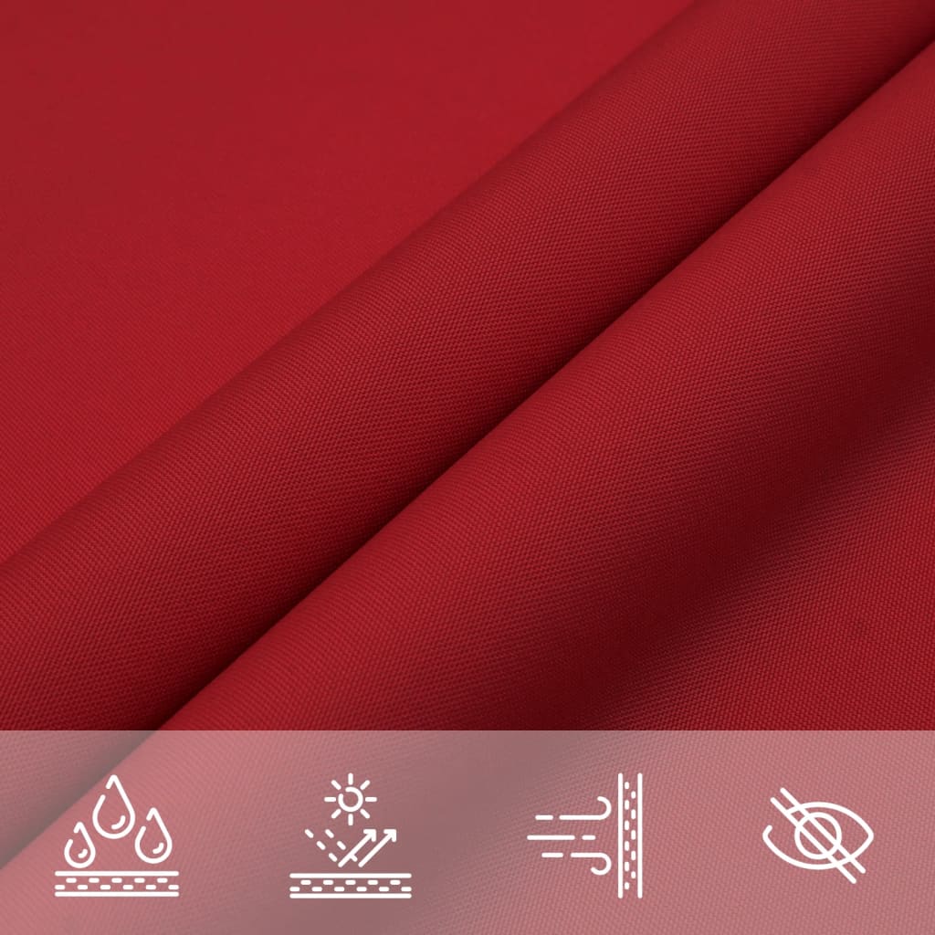 Parasole a Vela Oxford Rettangolare 2x5 m Rosso