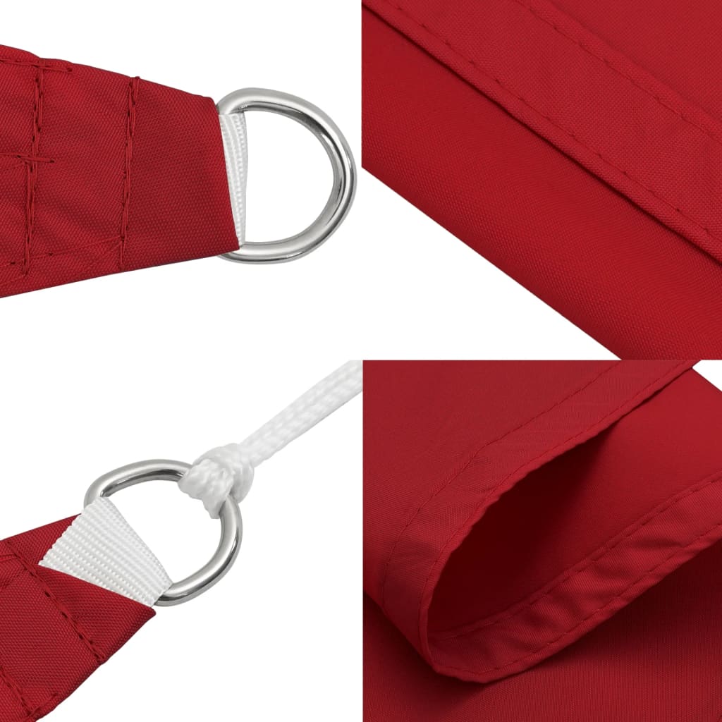 Parasole a Vela Oxford Rettangolare 2,5x5 m Rosso