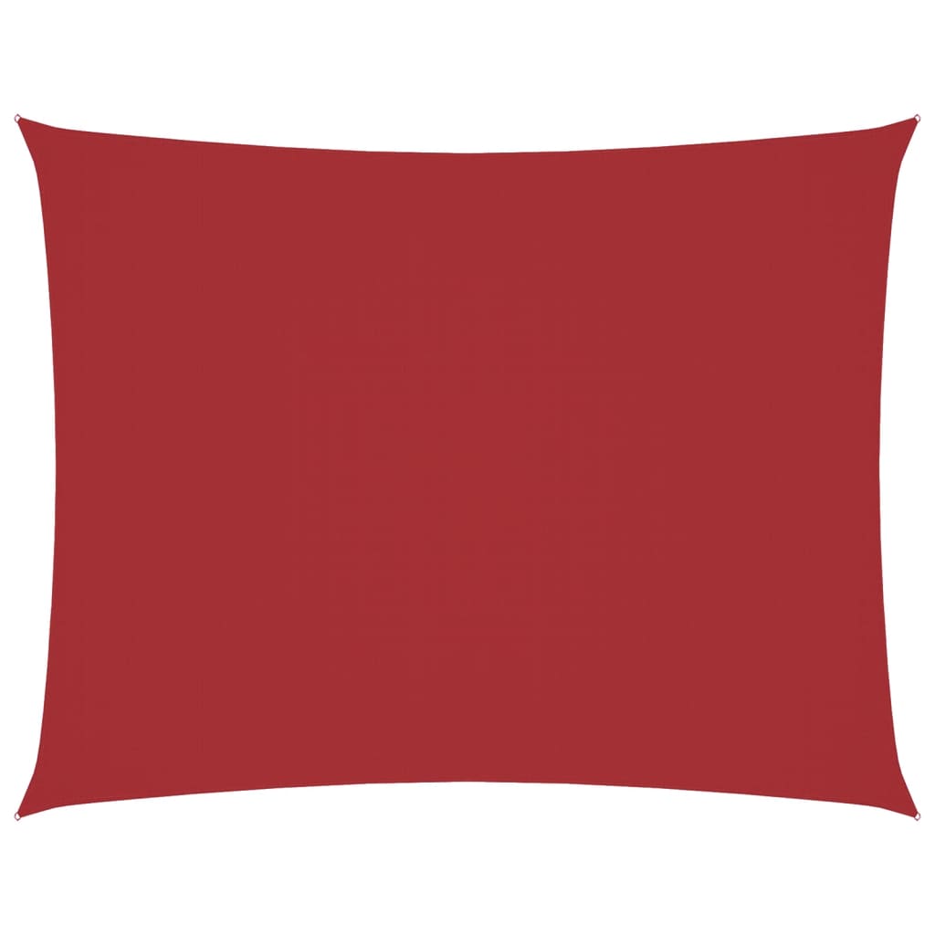 Parasole a Vela Oxford Rettangolare 3x4,5 m Rosso