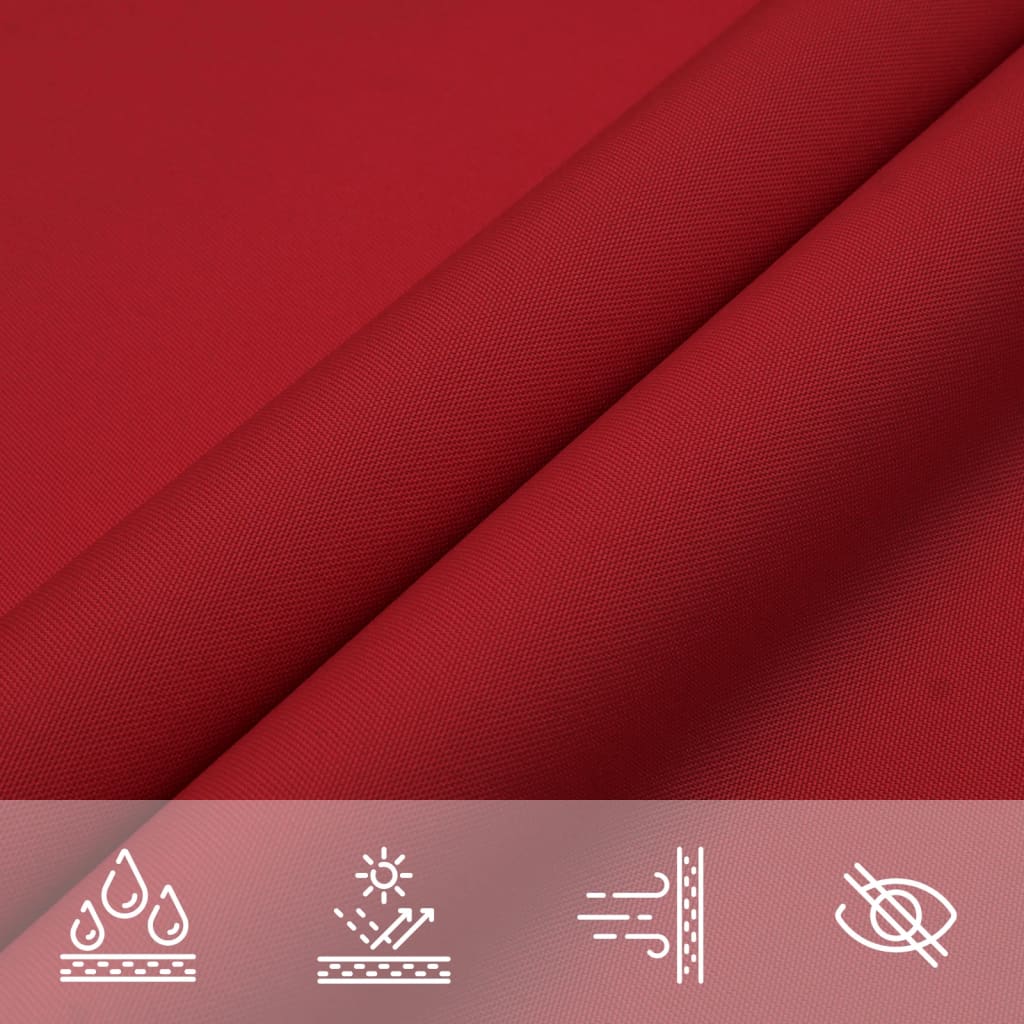 Parasole a Vela Oxford Rettangolare 3x4,5 m Rosso