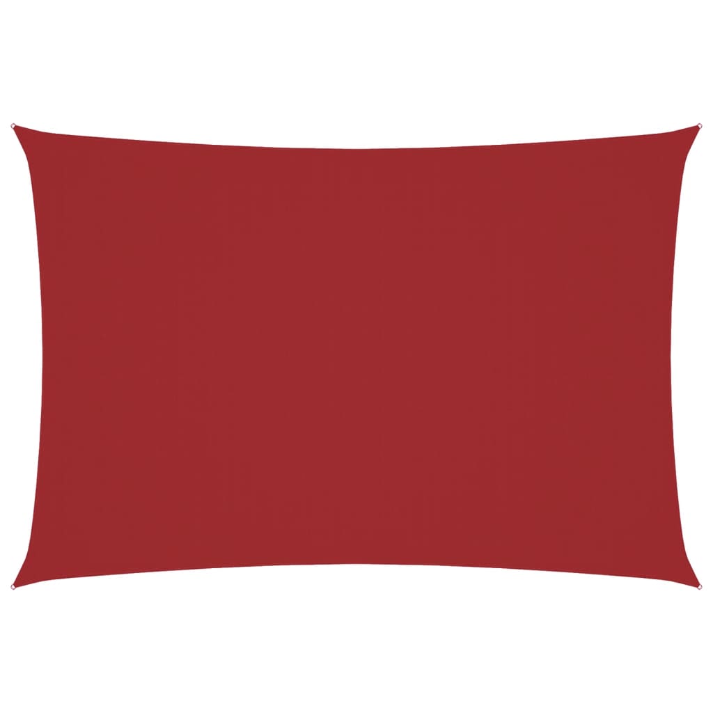 Parasole a Vela Oxford Rettangolare 3x6 m Rosso