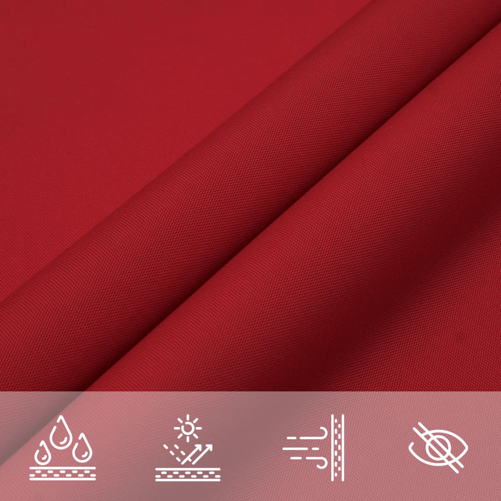 Parasole a Vela Oxford Rettangolare 3x6 m Rosso