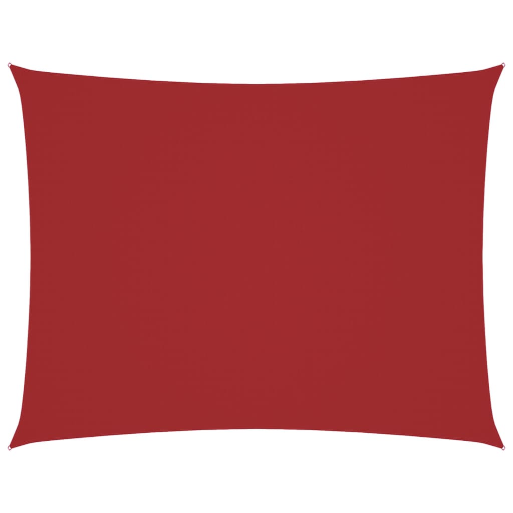 Parasole a Vela Oxford Rettangolare 3,5x5 m Rosso