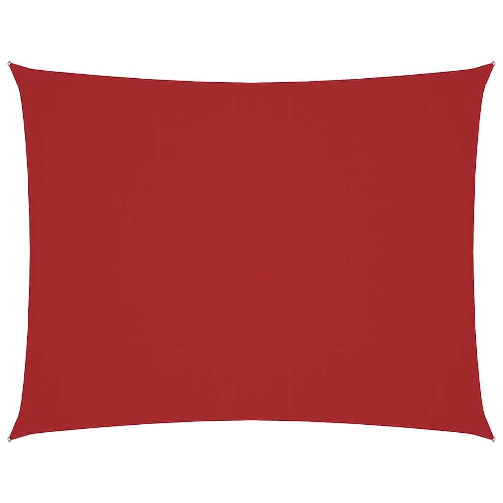 Parasole a Vela in Oxford Rettangolare 4x6 m Rosso
