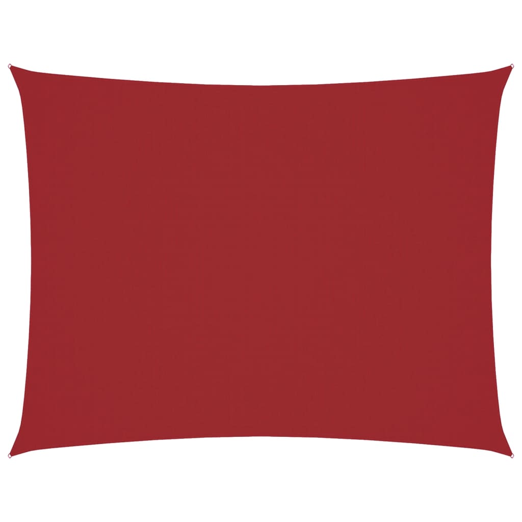 Parasole a Vela Oxford Rettangolare 6x7 m Rosso