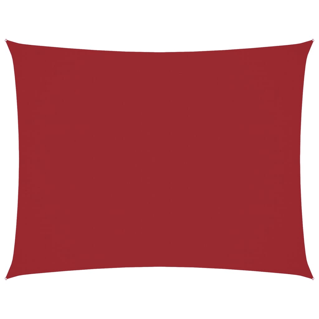 Parasole a Vela Oxford Rettangolare 6x8 m Rosso
