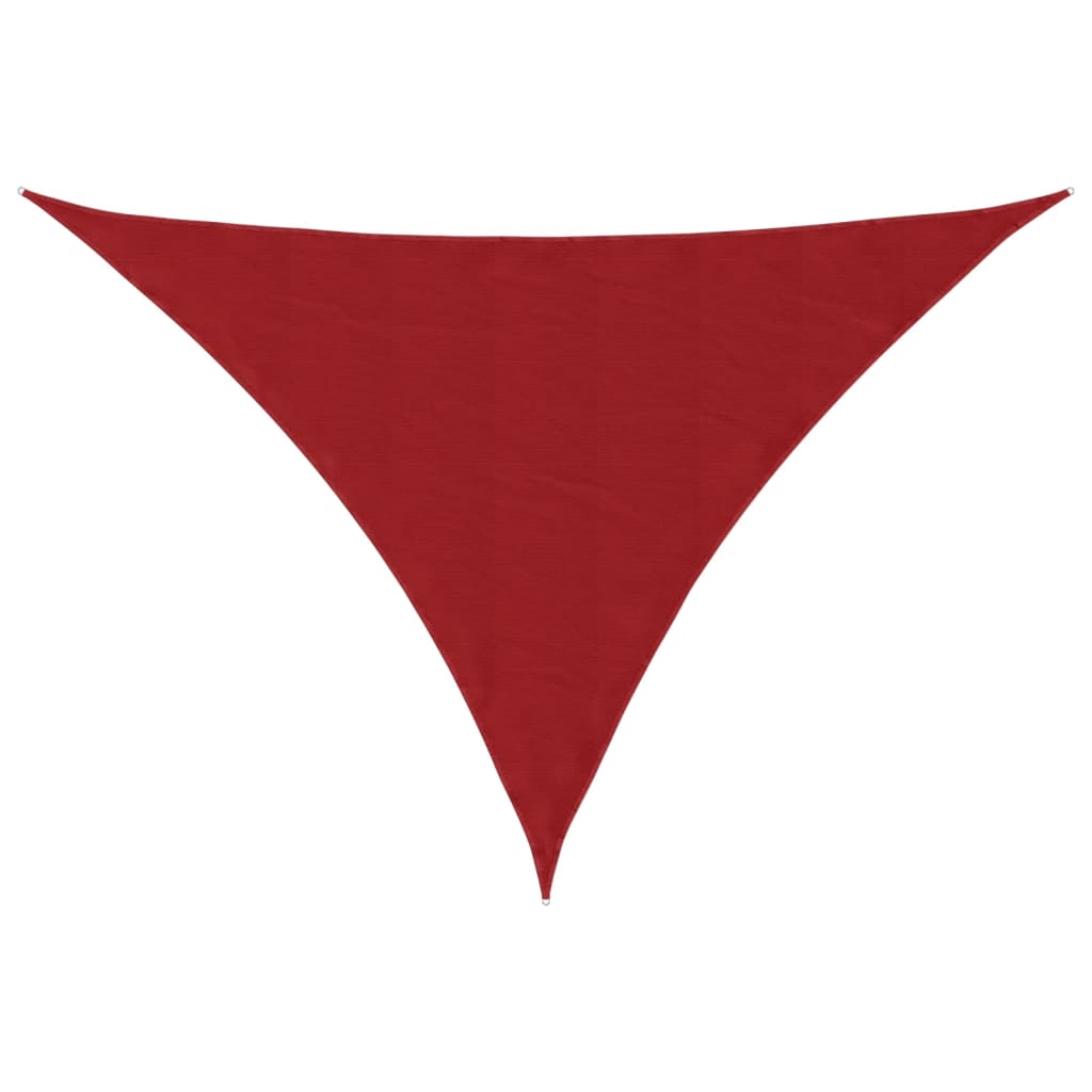 Parasole a Vela Oxford Triangolare 2,5x2,5x3,5 m Rosso