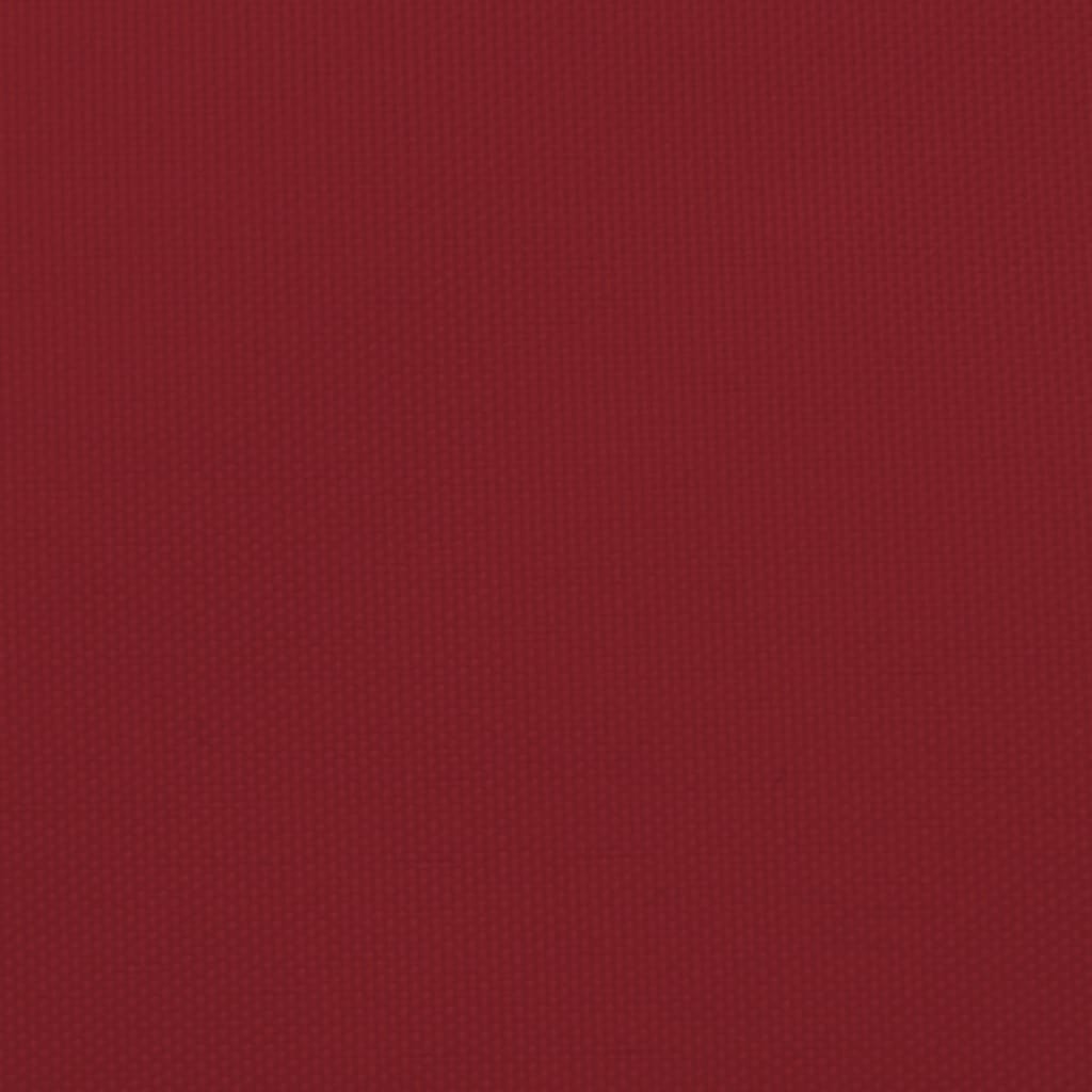 Parasole a Vela Oxford Triangolare 2,5x2,5x3,5 m Rosso
