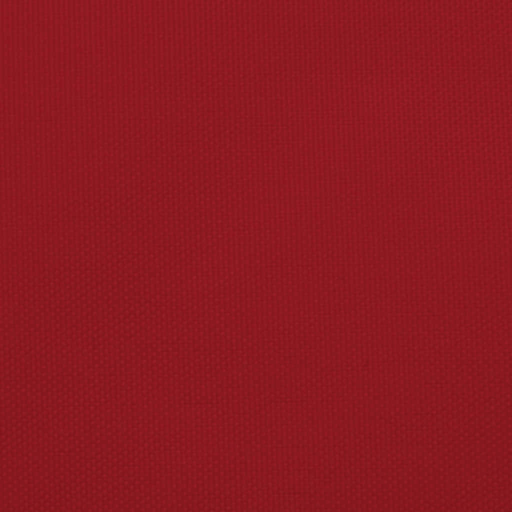 Parasole a Vela Oxford Triangolare 3,6x3,6x3,6 m Rosso