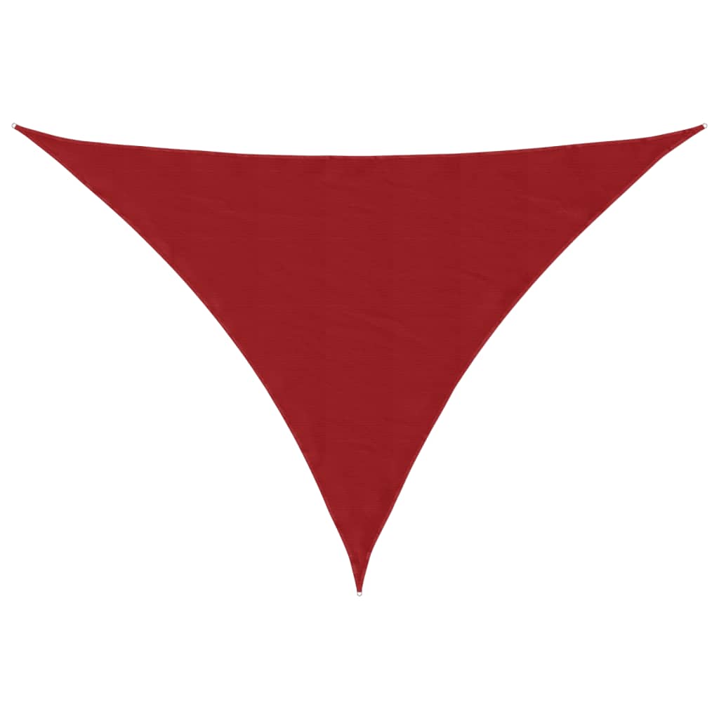 Parasole a Vela Oxford Triangolare 3x3x4,24 m Rosso