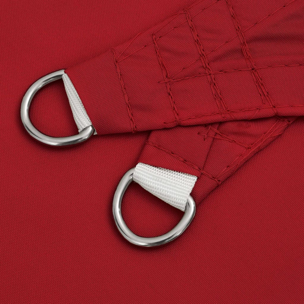 Parasole a Vela Oxford Triangolare 3x3x4,24 m Rosso