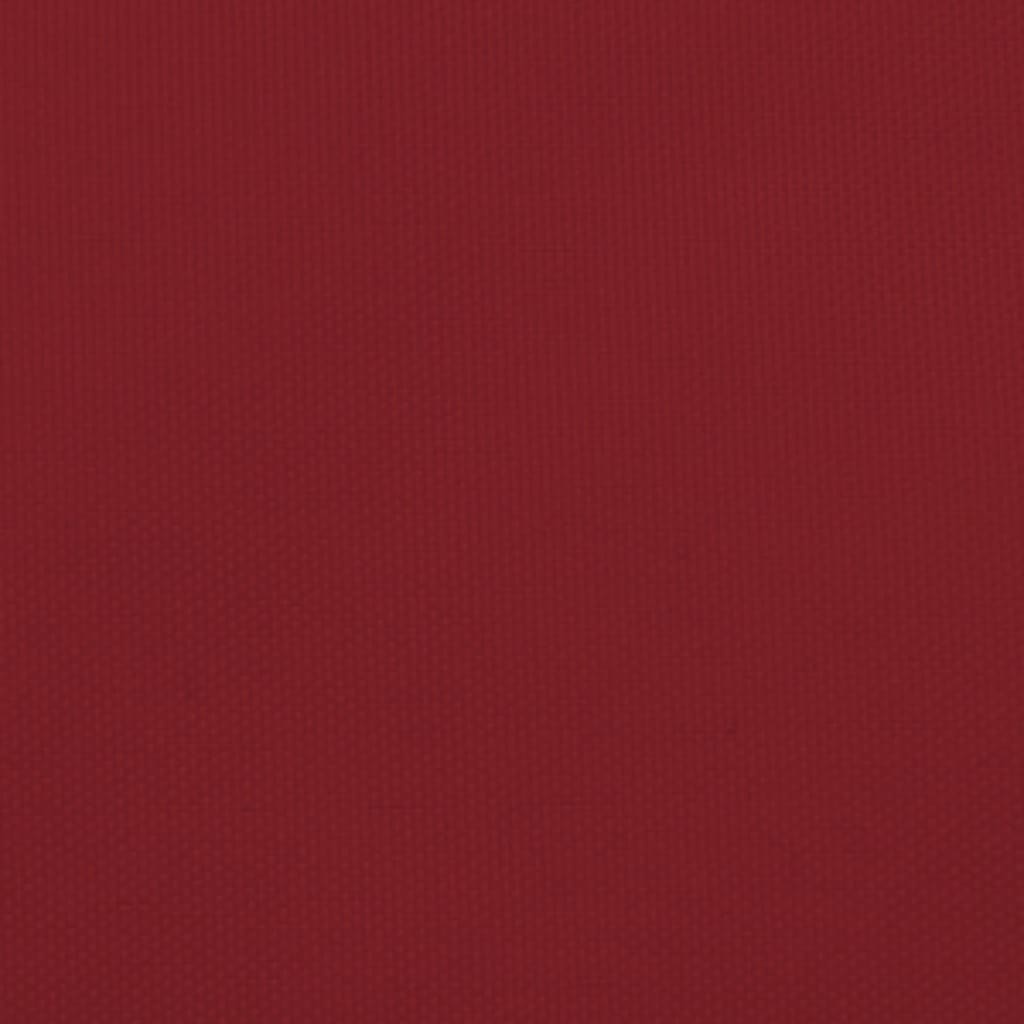 Parasole a Vela Oxford Triangolare 3x4x5 m Rosso