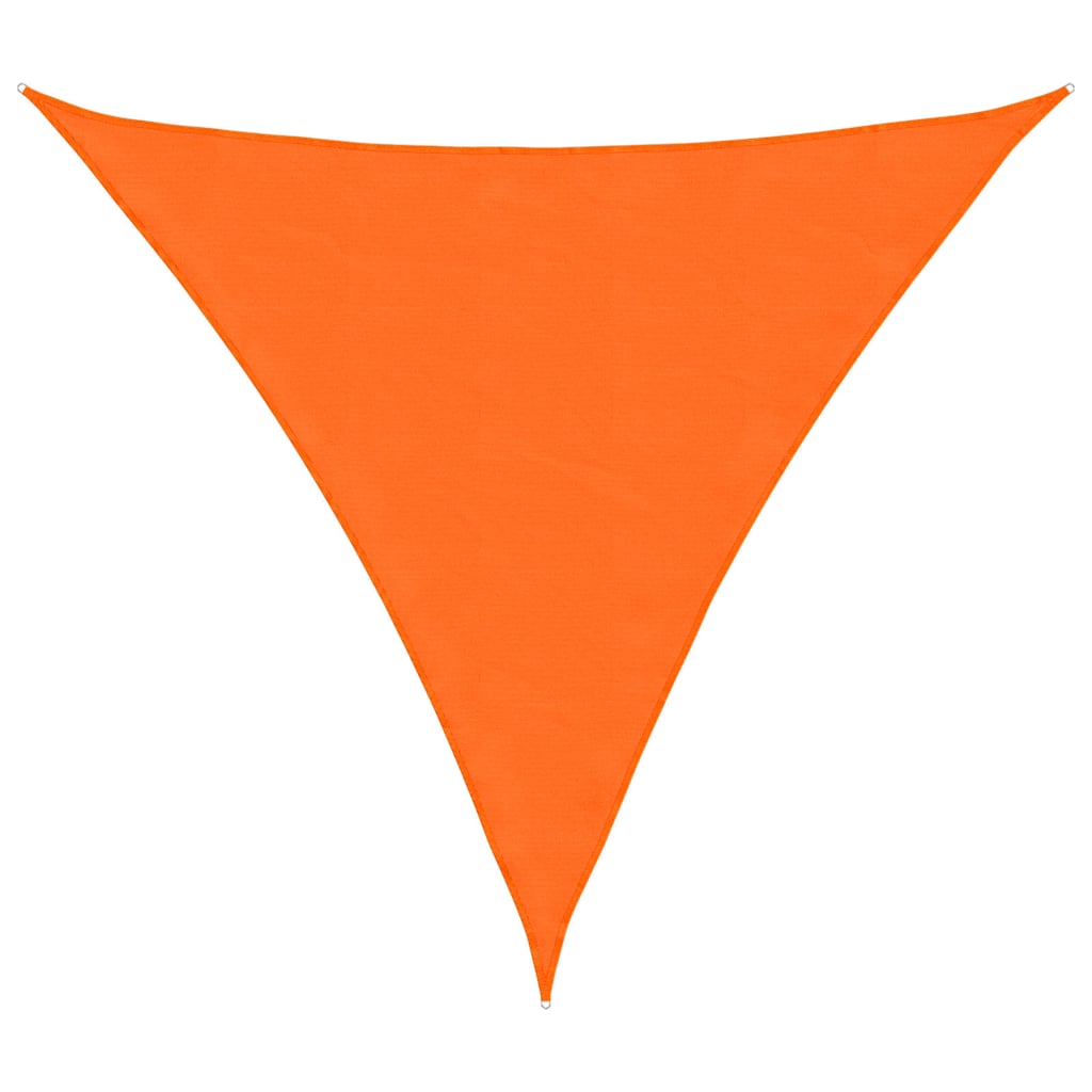 Parasole a Vela Oxford Triangolare 4x4x4 m Arancione
