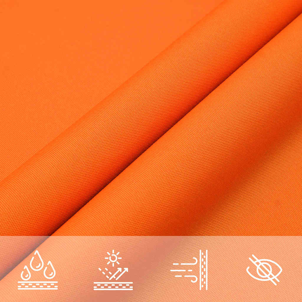 Parasole a Vela Oxford Triangolare 4x4x4 m Arancione