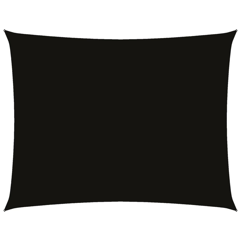Parasole a Vela Oxford Rettangolare 2x3,5 m Nero