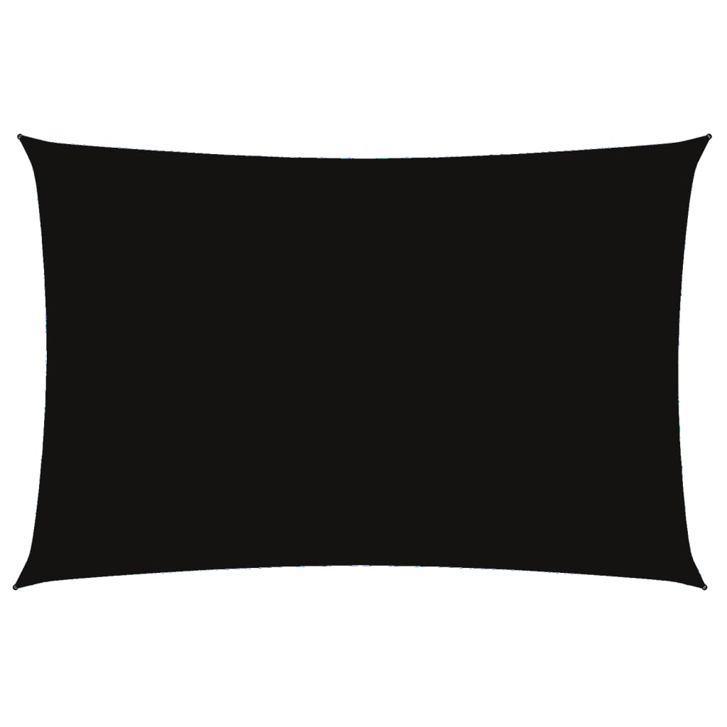 Parasole a Vela Oxford Rettangolare 2x4 m Nero