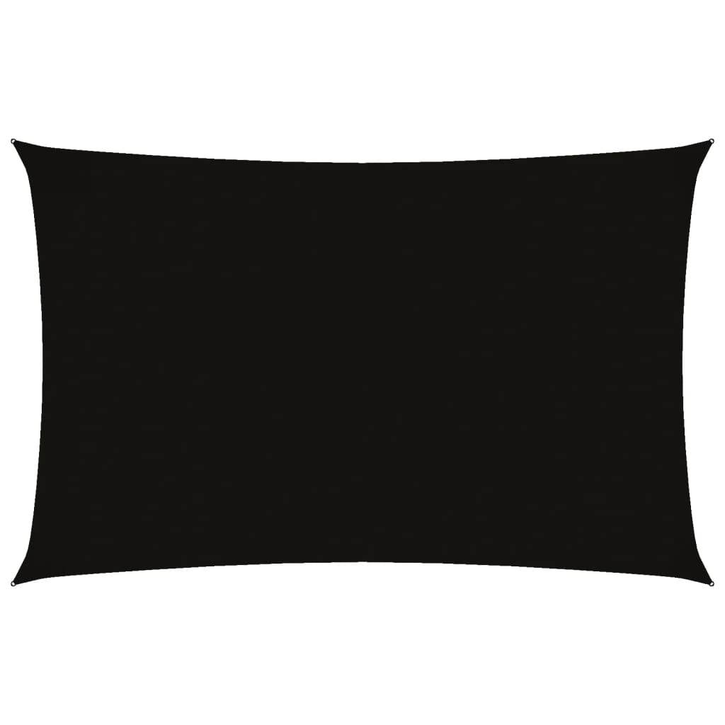 Parasole a Vela Oxford Rettangolare 2,5x5 m Nero