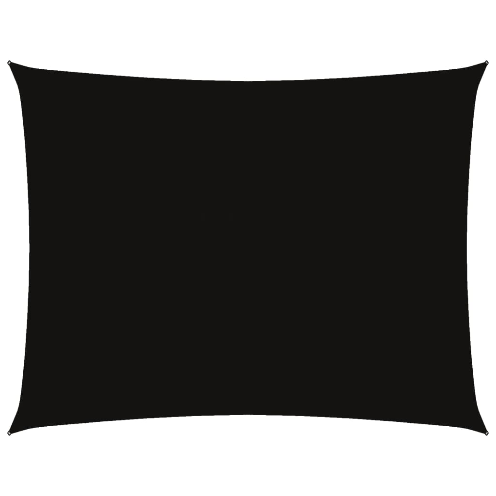 Parasole a Vela Oxford Rettangolare 3,5x4,5 m Nero