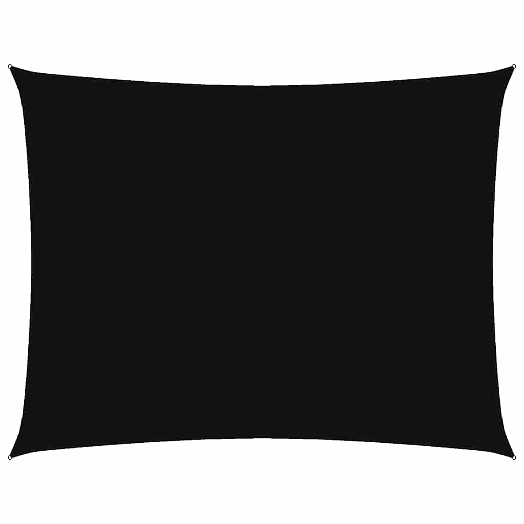 Parasole a Vela Oxford Rettangolare 3,5x5 m Nero