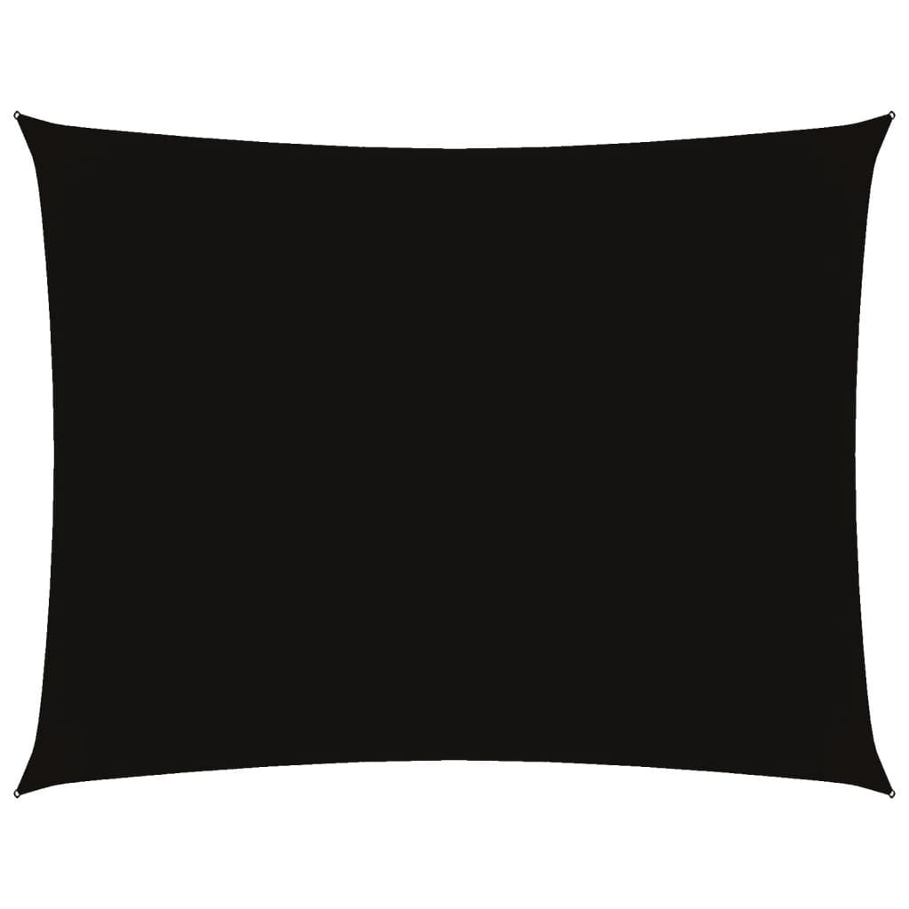 Parasole a Vela Oxford Rettangolare 4x5 m Nero
