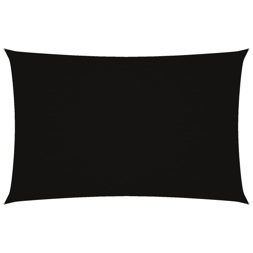 Parasole a Vela Oxford Rettangolare 4x7 m Nero