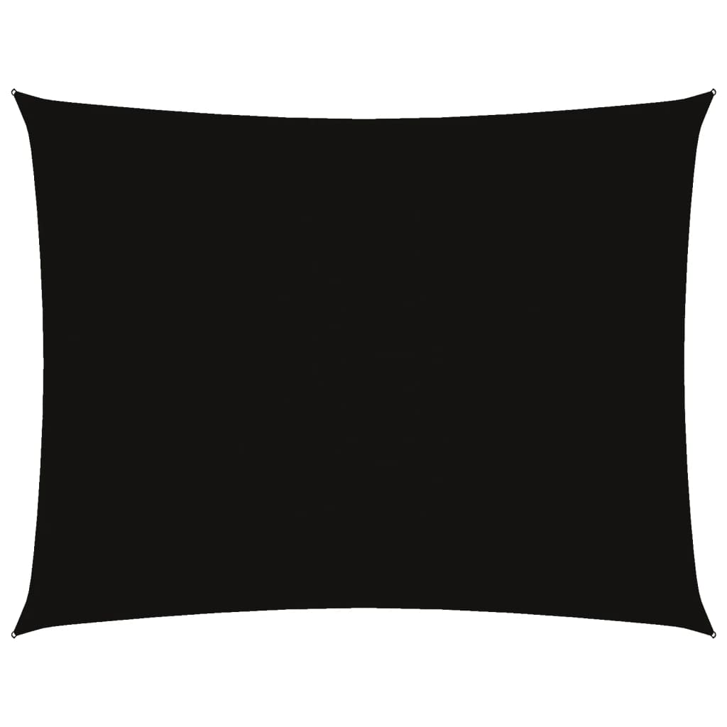 Parasole a Vela Tessuto Oxford Rettangolare 5x7m Nero