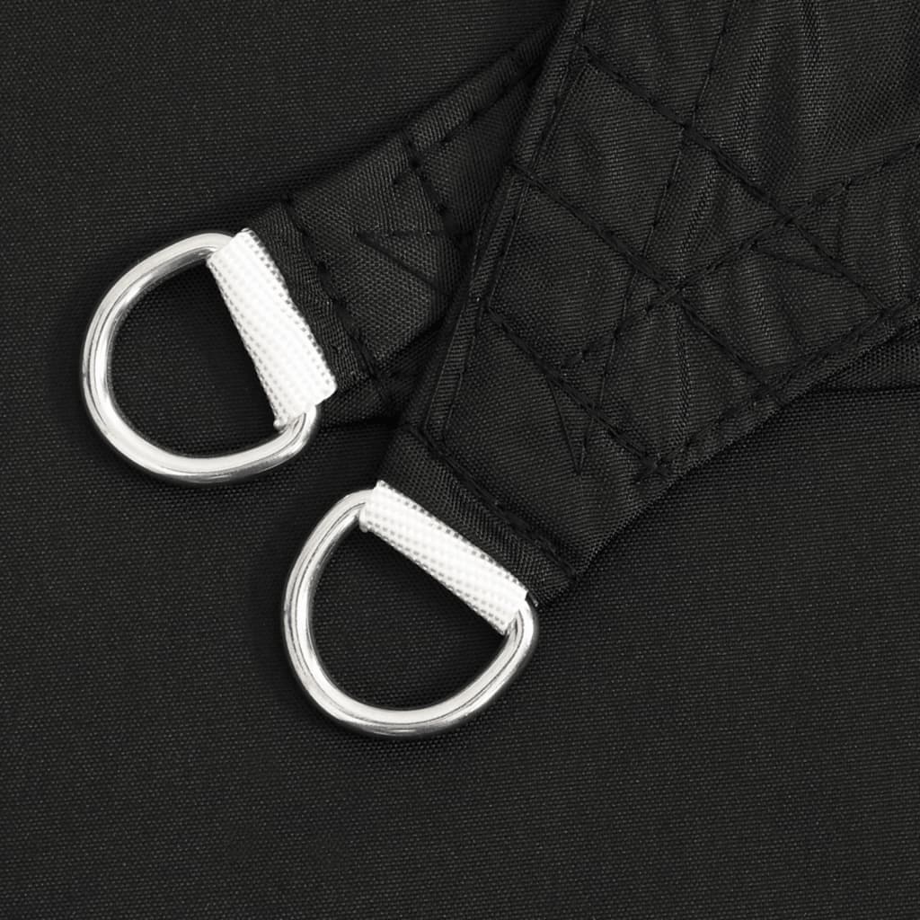 Parasole a Vela Tessuto Oxford Rettangolare 5x7m Nero