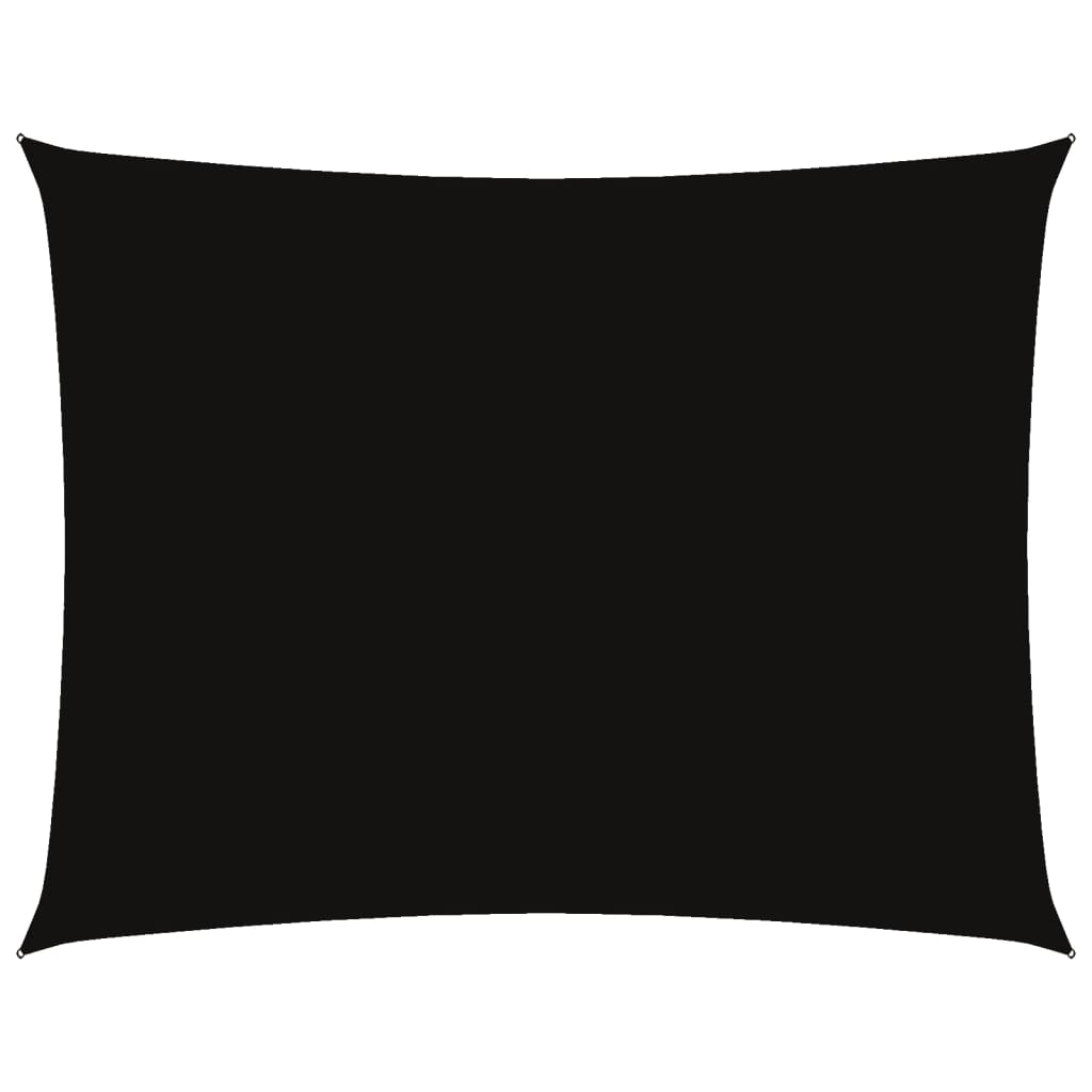 Parasole a Vela Oxford Rettangolare 6x7 m Nero