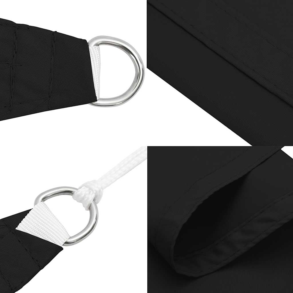 Parasole a Vela Oxford Triangolare 2,5x2,5x3,5 m Nero