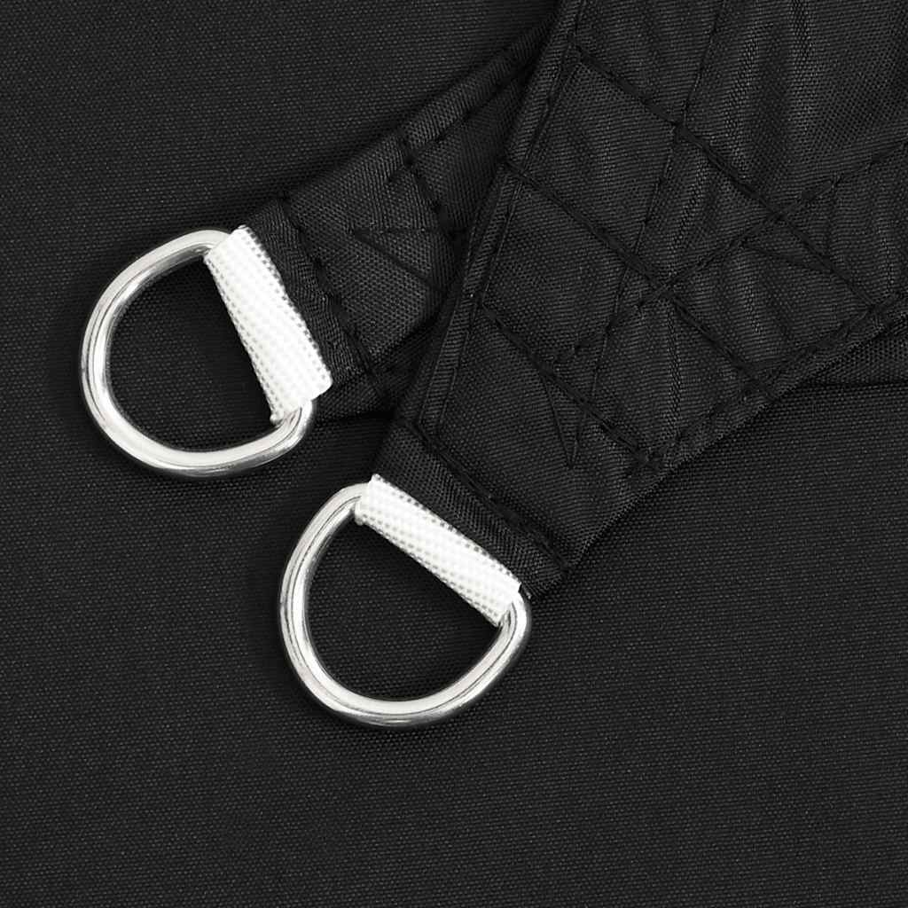 Parasole a Vela Oxford Triangolare 3x4x4 m Nero