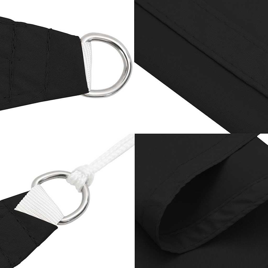 Parasole a Vela Oxford Triangolare 3x4x4 m Nero