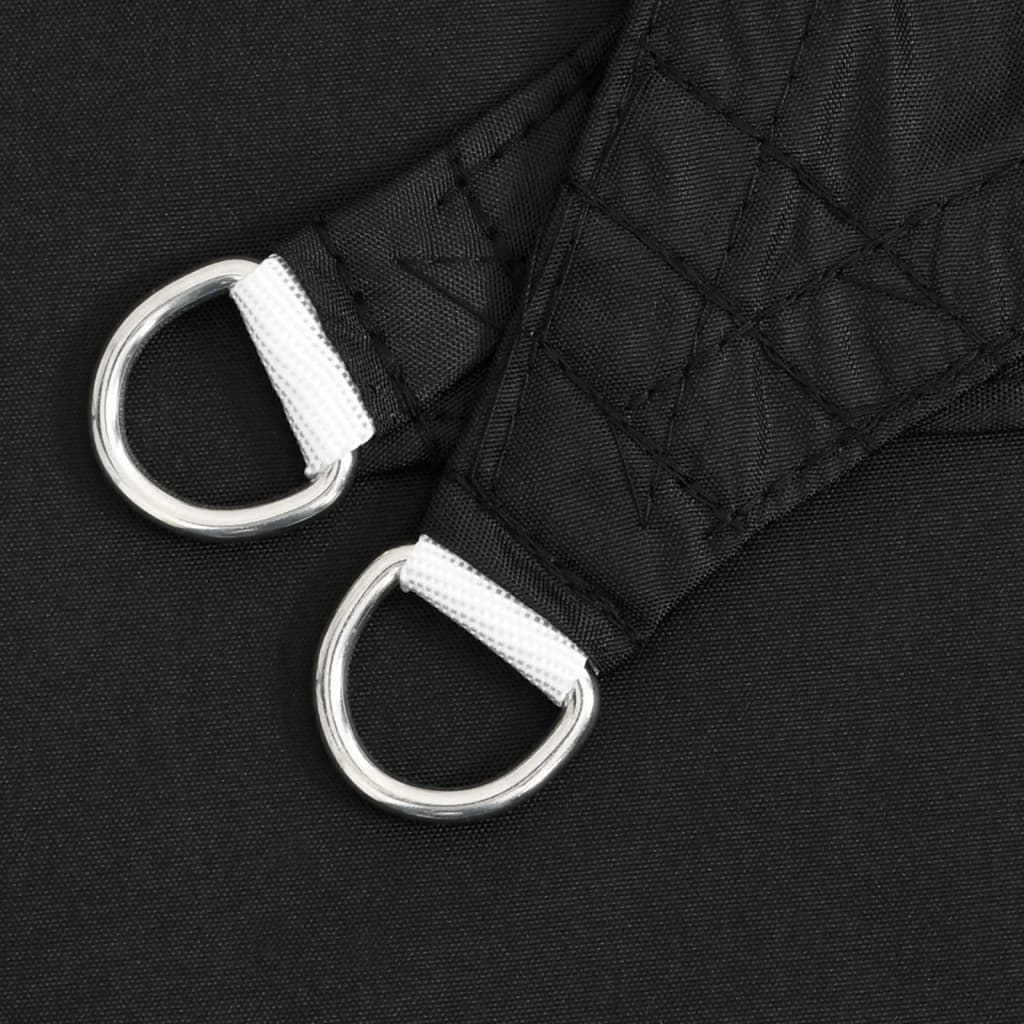 Parasole a Vela Oxford Triangolare 5x5x5 m Nero