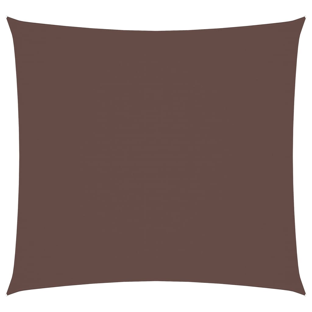 Vela Parasole in Tela Oxford Quadrata 5x5 m Marrone