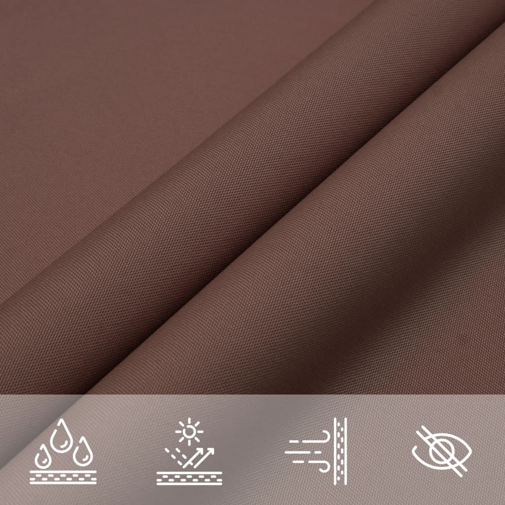 Parasole a Vela in Tela Oxford Quadrata 6x6 m Marrone