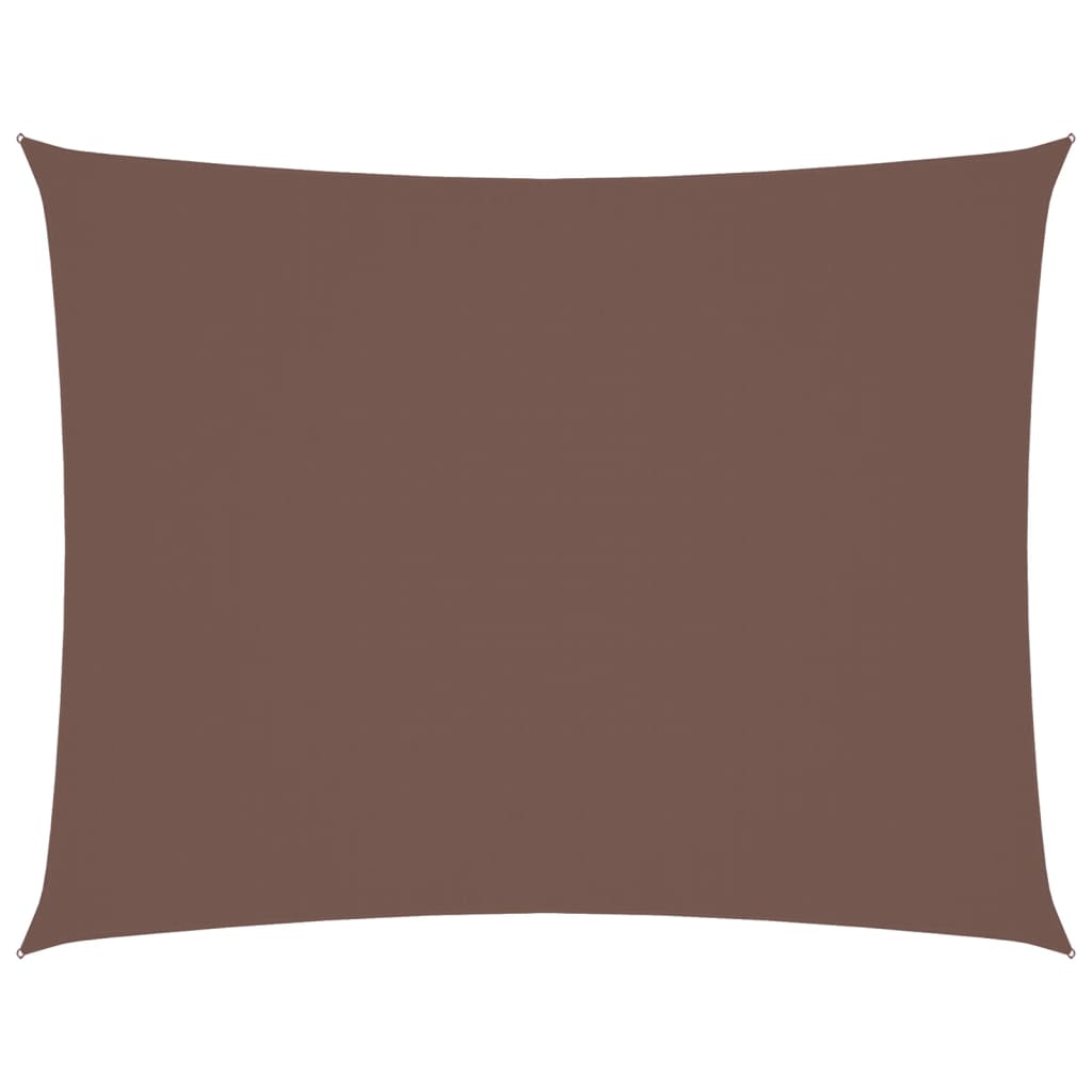 Parasole a Vela Oxford Rettangolare 2x3,5 m Marrone