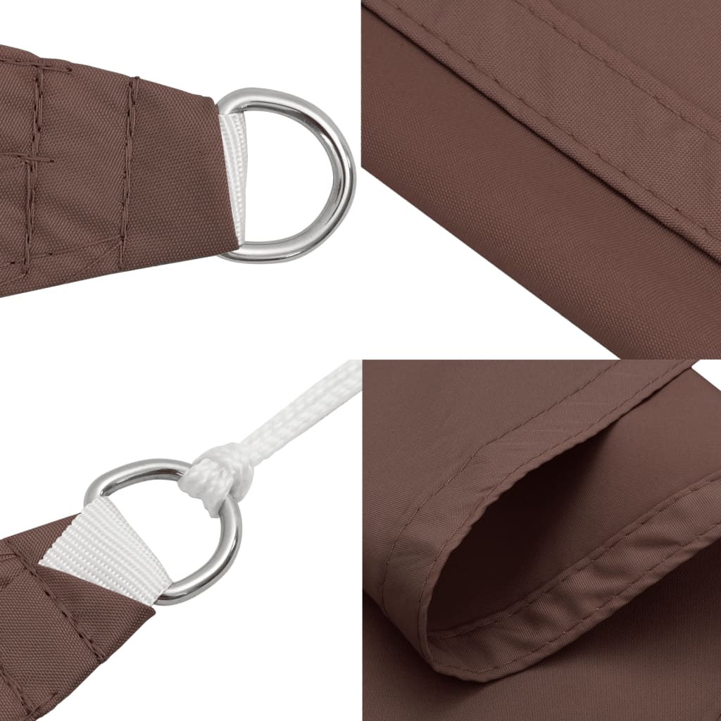 Parasole a Vela Oxford Rettangolare 2x3,5 m Marrone