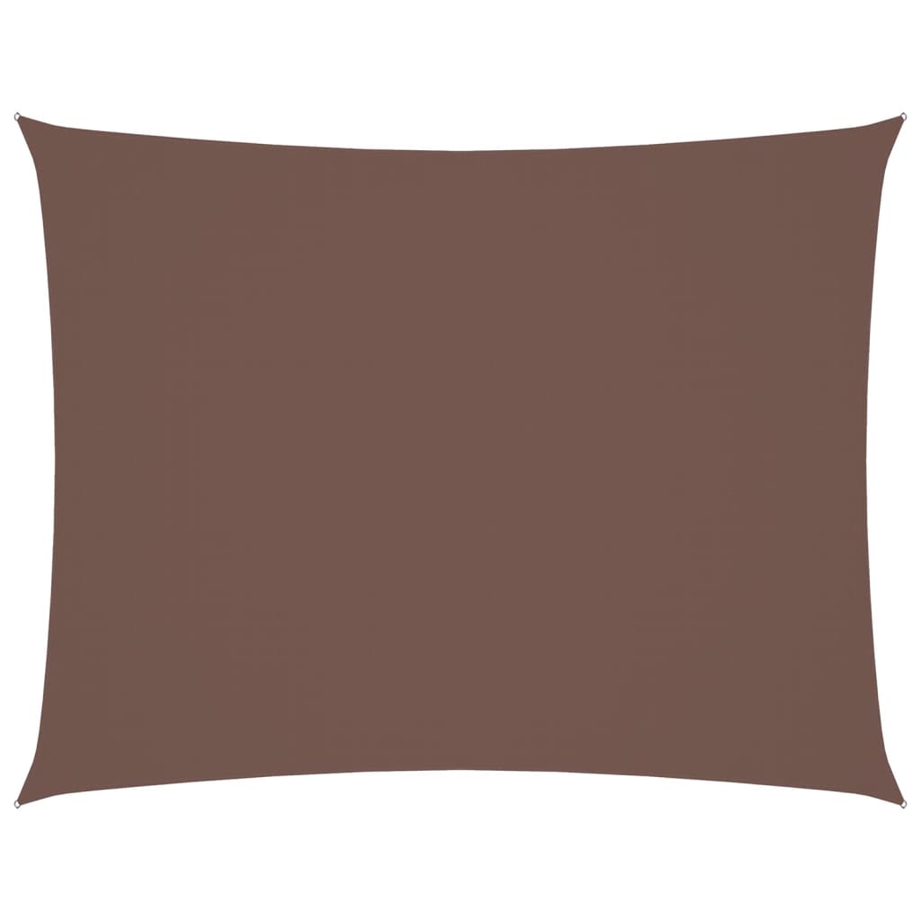 Parasole a Vela Oxford Rettangolare 2,5x4 m Marrone